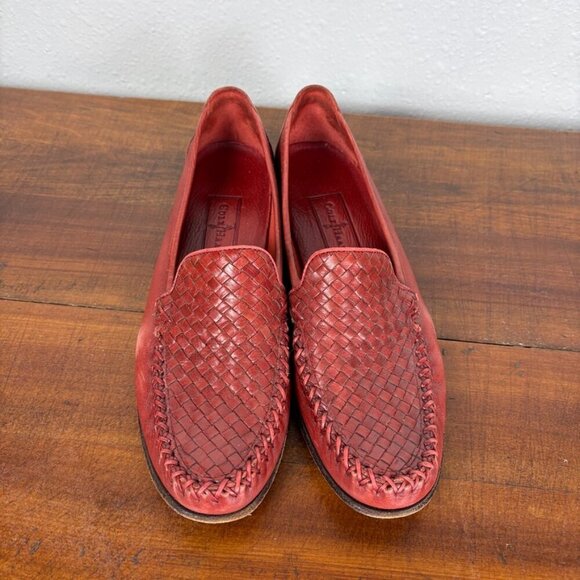 Cole Haan Braided Copper Red Slip on Loafers Size: 8.5 - Picture 2 of 14